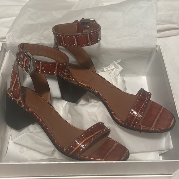 Givenchy Elegant Sandal 60 in Brown Croc - Picture 3 of 5